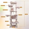 Kumasinova 68" Tall Cat Tree with Hammock,Multi-Level Cat Tower with Scratching Post,Modern Cat Tree for Indoor Cats Large Adult,Cat Beds & Furniture - 2 of 4