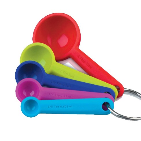 Zeal Perfect Measure Silicone Measuring Spoon Set of 5 Multicolour 