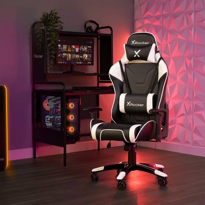Agility Black and White Ergonomic PC Gaming Chair