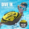 Activ Life 2 Pack Water Football for Pool, Beach, Lake, Waterproof Pool Toys for Kids, Double Lacing for Easy Grip- Blue/Yellow - 2 of 4