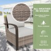 EAGLE PEAK Coastal Vista Patio Chair with Cushions, Outdoor Ratten Wicker Lounge Chair with Deep Seating - 4 of 4