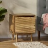 Accent Cabinet Bohemian Handcrafted Storage Nightstand for Bedroom or Living Room 20in - 3irtyhousy - 3 of 4