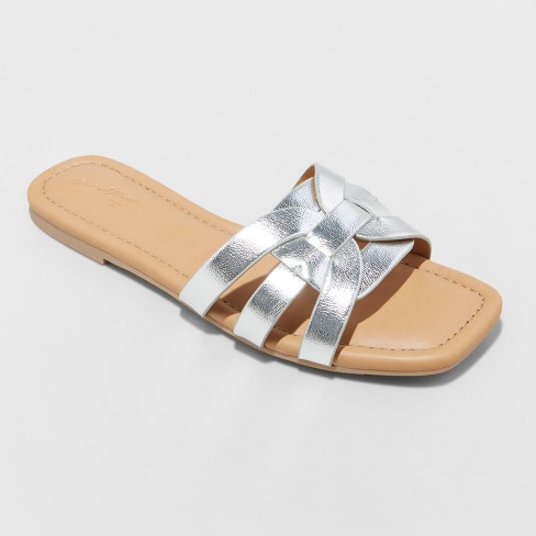 Women's Anita Wide Width Two-band Slide Sandals - Universal Thread