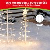 Joyfy 3 Packs Christmas Spiral Tree Yard Light Outdoor Decoration, 218 LED Lights with Stakes for Xmas Party Indoor Outdoor Garden Holiday Decoration - 3 of 4