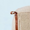 Hand-Woven Pouf Ottoman with Leather Trim - Hearth & Hand™ with Magnolia - image 4 of 4
