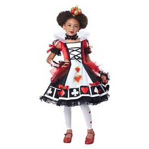 Halloween Girls Queen of Hearts Costume - S(4-6), Girl