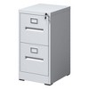 NicBex 2 Drawer Narrow File Cabinet with Lock,Office Cabinet with Grooved Handles,Modern Storage Cabinet,Filing Cabinet for Home Office - 2 of 4