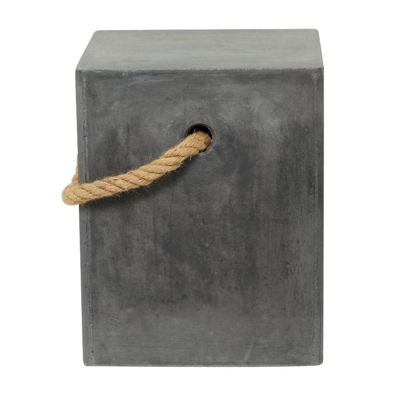 Contemporary Outdoor Accent Table - Gray - Olivia &#38; May, 5 of 6