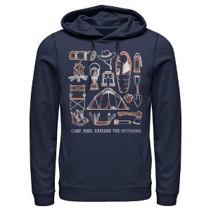 Men's Lost Gods Camp Hike Explore the Outdoors Pull Over Hoodie - 1 of 4
