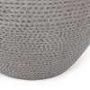 CAVINAS Modern Lightweight Concrete Patio Table,14.25" Round Outdoor Side Tablewith Textured Finish,End Table for Garden,Patio,Natural - 4 of 4