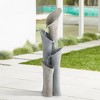 John Timberland Bell Modern Zen 4 Tier Cascading Outdoor Floor Water Fountain 34" for Yard Garden Patio Home Deck Porch House Exterior Balcony Roof - 2 of 4
