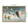 Amanti Art Hot Air Balloons with Pink Crop by Danhui Nai Canvas Wall Art Print Framed 23-in. x 16-in. - 4 of 4