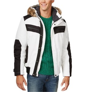 I.N.C International Concepts Mens Iridescent Cire Parka Coat, White, XX-Large - 1 of 1
