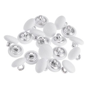 Unique Bargains DIY Craft Metal Shank Cotton Covered Round Sewing Buttons 20 Pcs - 1 of 4