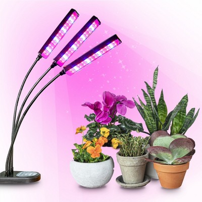Multicolor 24-LED Adjustable Indoor Grow Lamp with Flexible Arms