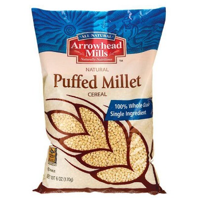 Arrowhead Mills Natural Puffed Millet Cereal 6 oz Pkg.