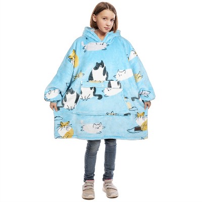 Catalonia Girls' Hoodie Sweatshirt, Oversized Wearable Fleece Pullover Boys, Gift Idea for Kids