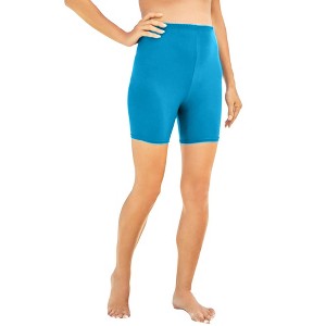 Swim 365 Women's Plus Size Swim Boy Short - 1 of 4