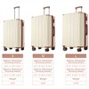BEAFUP Set of 3 Luggage, Expandable Hard shell ABS Suitcases with Double Spinner, Travel luggage Set with TSA Lock (20/24/28inch) - 3 of 4