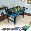 Sunnydaze Indoor Multi-Game Table with Billiards, Push Hockey, Foosball, Ping Pong, Shuffleboard, Chess, Cards, Checkers, Bowling, and Backgammon - image 2 of 4