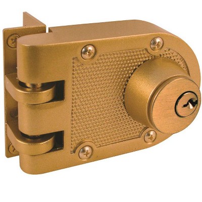 Prime-Line Defender Security Brushed Brass Diecast Deadbolt
