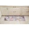 J&V TEXTILES 20" x 55" Oversized Cushioned Anti-Fatigue Kitchen Runner Mat (Gold Marble) - 2 of 3
