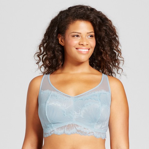 Women's Plus Size Racerback Bralette - Ava & Viv ™ Windswept Blue ...