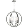 CWI Lighting Elton 6 Light Chandelier With Satin Nickel Finish - 3 of 4