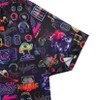BLUEMING Mens Button Down Shirts Short Sleeve Halloween Graphic Tops Casual Shirt Palm Beach Shirts - 3 of 4