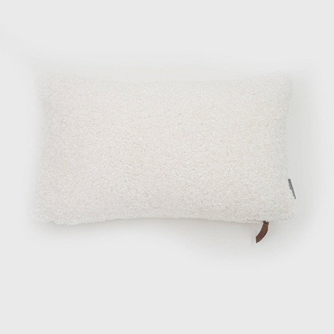 HiEnd Accents Oversized White Mink Throw Pillow