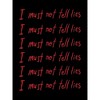 Harry Potter I Must Not Tell Lies Repeated Text Men's Black T-shirt - 2 of 3