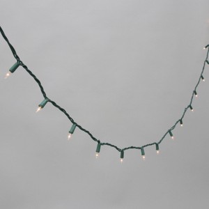 Philips LED Smooth Incandescent Christmas Indoor Outdoor Miniature String Lights with Green Wire - 1 of 4