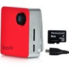 SereneLife Full HD 1080p WiFi Pocket Cam - 2-in-1 Camera & Camcorder, Control via Smartphone (Red) - Compact & Portable with Anti-Shake Stabilization - 2 of 4