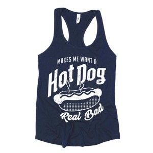 Simply Sage Market Makes Me Want A Hot Dog Real Bad Solid Racerback Tank - 1 of 3