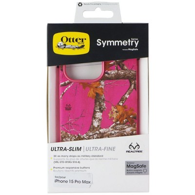 OtterBox Symmetry Series for MagSafe for Apple iPhone 15 Pro Max - Realtree Pink
