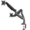 Monoprice Smooth Full Motion Dual Monitor Adjustable Gas Spring Desk Mount - Black, Supports Up to 34 Inch Monitors, Max 19.8 LBS Weight Per Display - 4 of 4