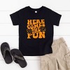 The Juniper Shop Here Comes The Fun Puff Print Toddler Short Sleeve Tee - 2 of 3