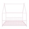Full Size House Bed, Metal Floor Bed Frame With Roof, House Shape Bed With Metal Slats Support For Teens Kids Boys Girls, No Box Spring Needed - 4 of 4