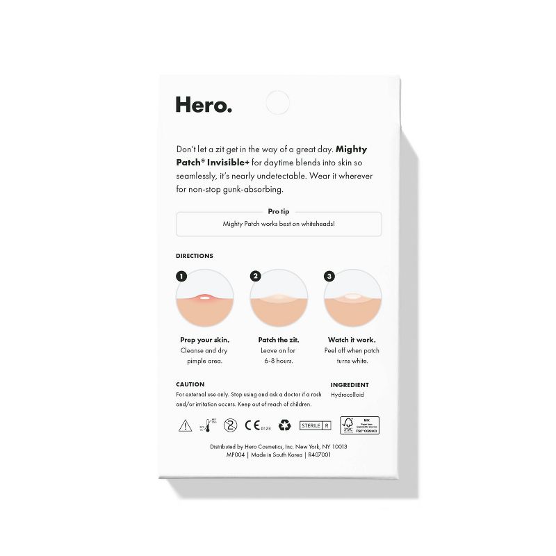 Hero Cosmetics Mighty Patch Invisible + Acne Pimple Patches - 24ct, 3 of 14