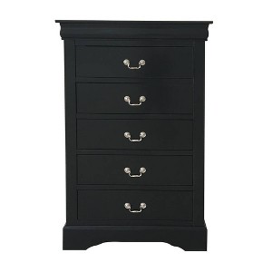 Acme Furniture 32" Louis Philippe III Dresser Black - 1 of 4