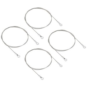 Unique Bargains Stainless Steel Light Outdoor Travel Luggage Safety Locking Cables 0.16" ID Eyelets - 1 of 4