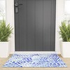 Angela Minca Dot lines blue Welcome Mat - Deny Designs - 2 of 3