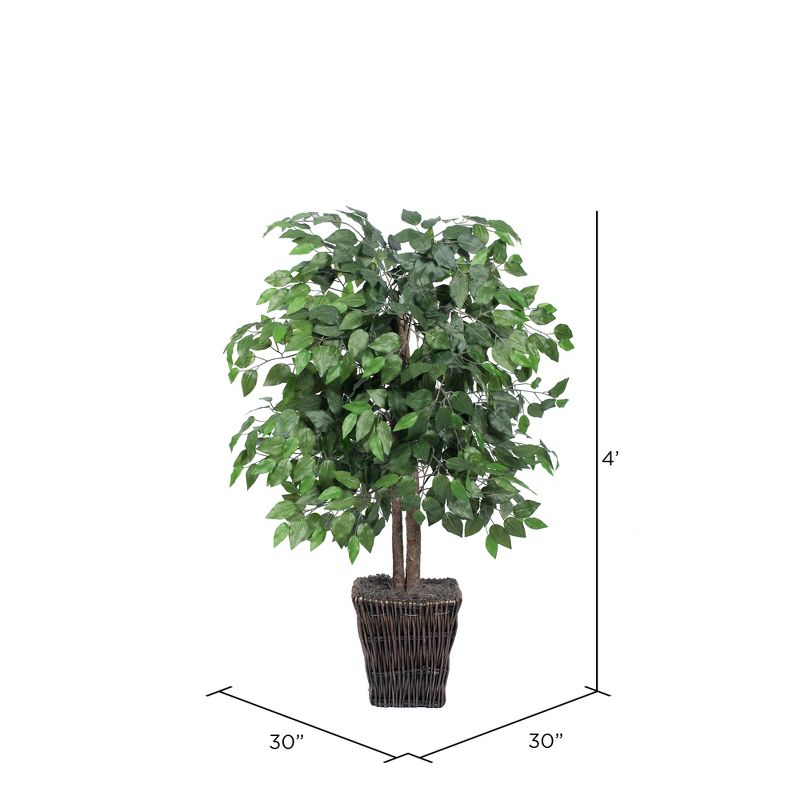 Vickerman Artificial Ficus Deluxe Potted Tree, 3 of 5