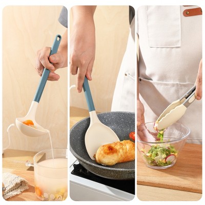 SUGIFT 21-Piece Silicone Kitchen Cooking Utensils Set with Measuring Cups Spoons Storage Container Heat Resistant — фото 2