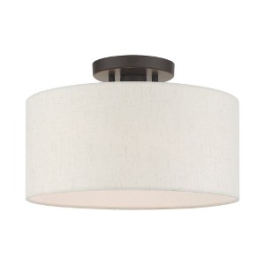 Livex Lighting Meadow 1 - Light Semi-Flush Mount in  English Bronze - 1 of 1