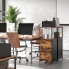 VASAGLE File Cabinet for Home Office, Filing Cabinet with 2 Drawers, Rustic Brown and Black - 4 of 4