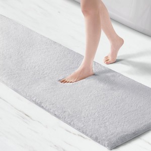 SEVOBAL Bathroom Rugs Bath Mat Rug Home Decor Carpet Shower Mat Non-Skid for Bathtub Side Floor Shower Room Bathroom, Grey, 72"*24"*0.75" - 1 of 4