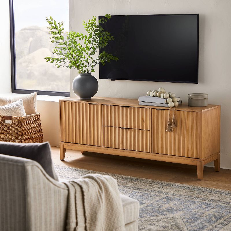 Thousand Oaks Wood Scalloped TV Stand for TVs up to 60" - Threshold™ designed with Studio McGee, 3 of 16