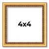 PosterPalooza | Square Classic Modern Gold Picture Frame - UV Acrylic, Foam Board Backing, Hanging Hardware - 2 of 4