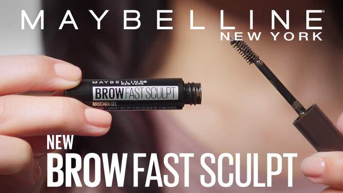 Maybelline Express Brow Fast Sculpt Eyebrow Gel Mascara - 0.09 fl oz, 2 of 14, play video